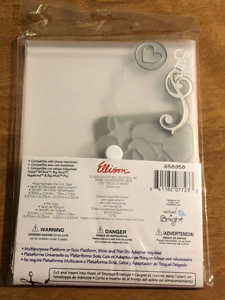 Retro camera and Icons, Sizzix Thinlits, 6 Piece Dies Set, 658958 For Card Making