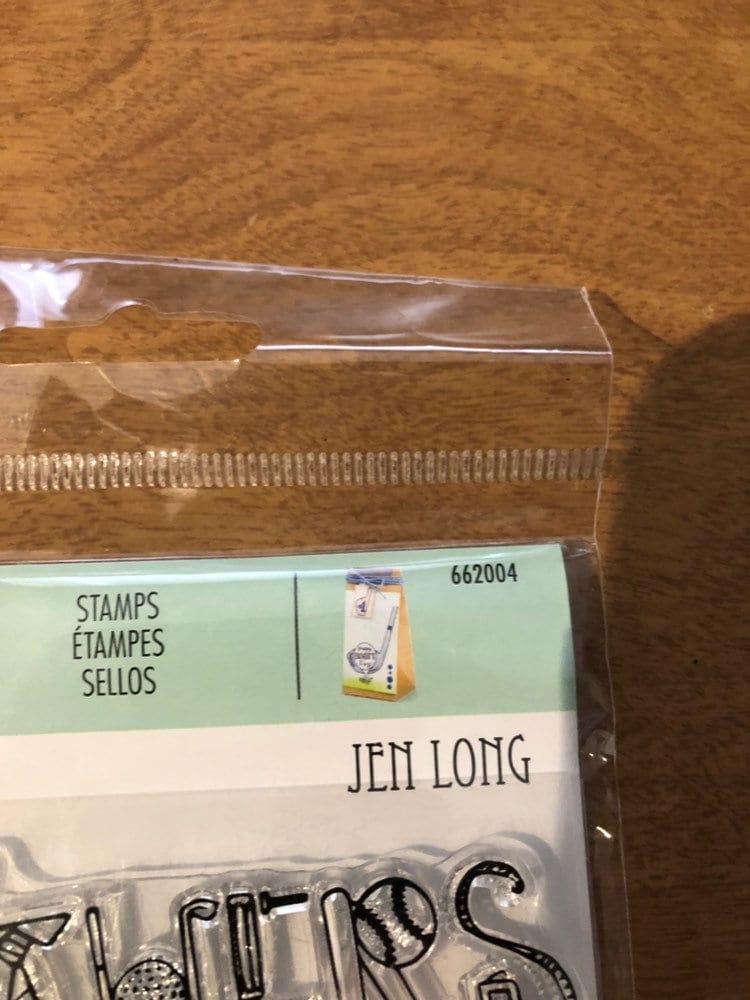 Sizzix All Star Dad 6 Piece Clear Stamps Set by Jen Long 662004