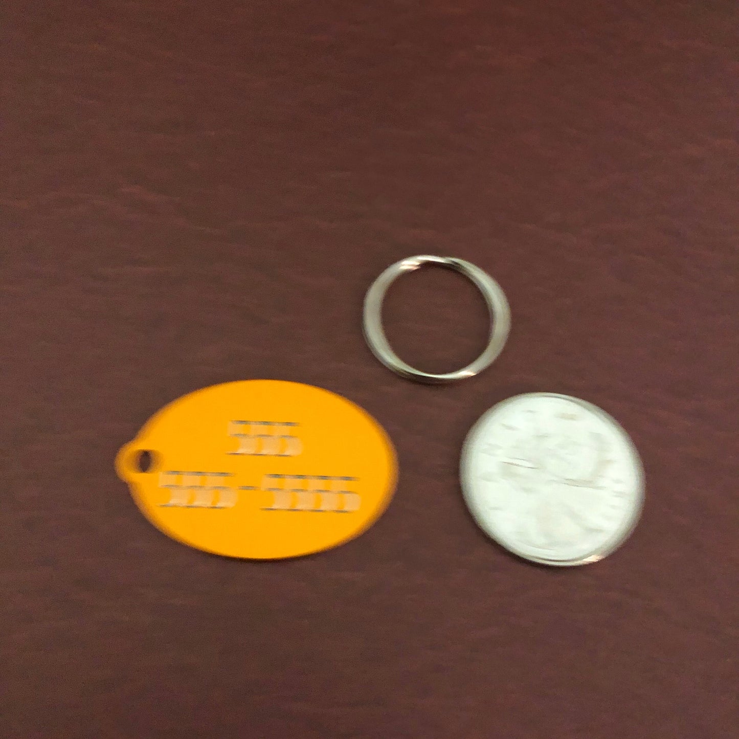 Large Orange Oval, Personalized Aluminum Tag, Diamond Engraved Dog Cat Tag ID Tag Kitty Tag Puppy Tag For Backpacks, Bags Collars Key Chains