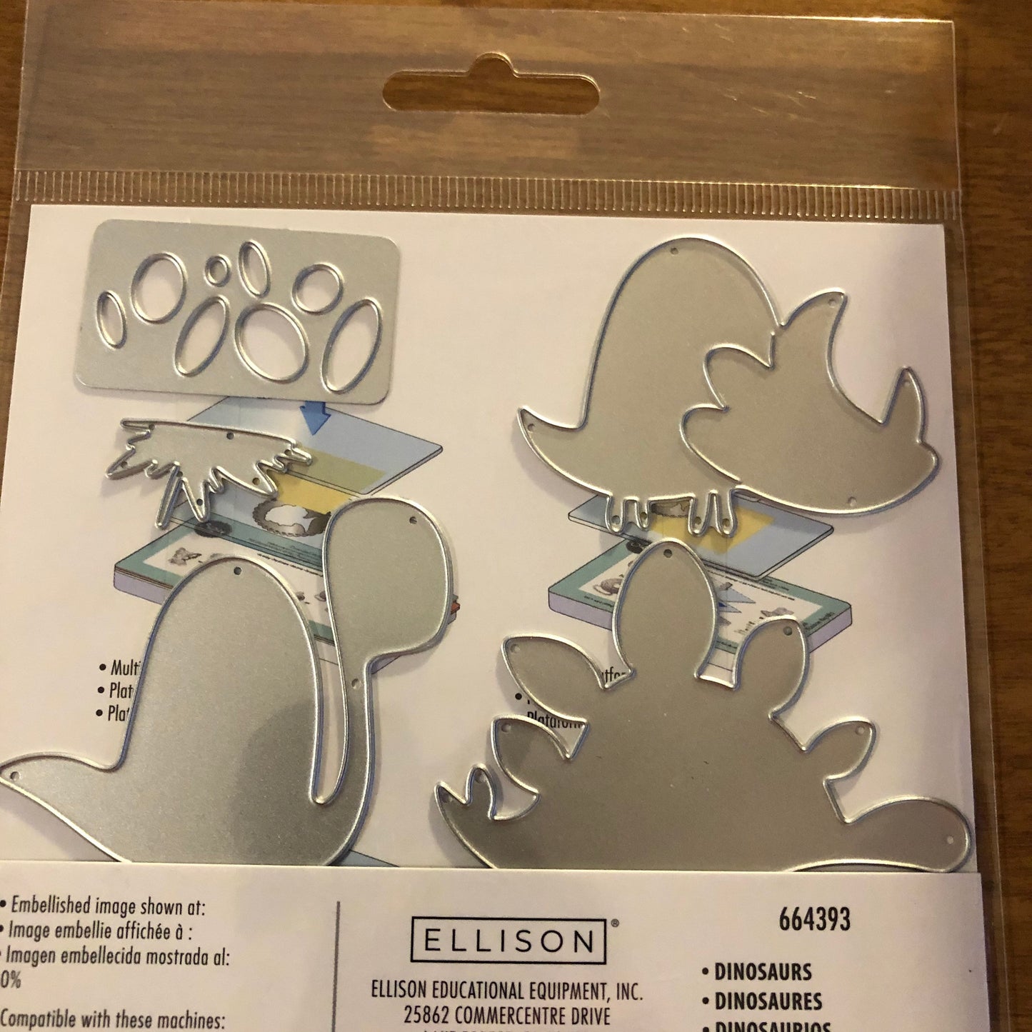 Sizzix Dinosaurs Thinlits 9 Dies Set by Pete Hughes 664393