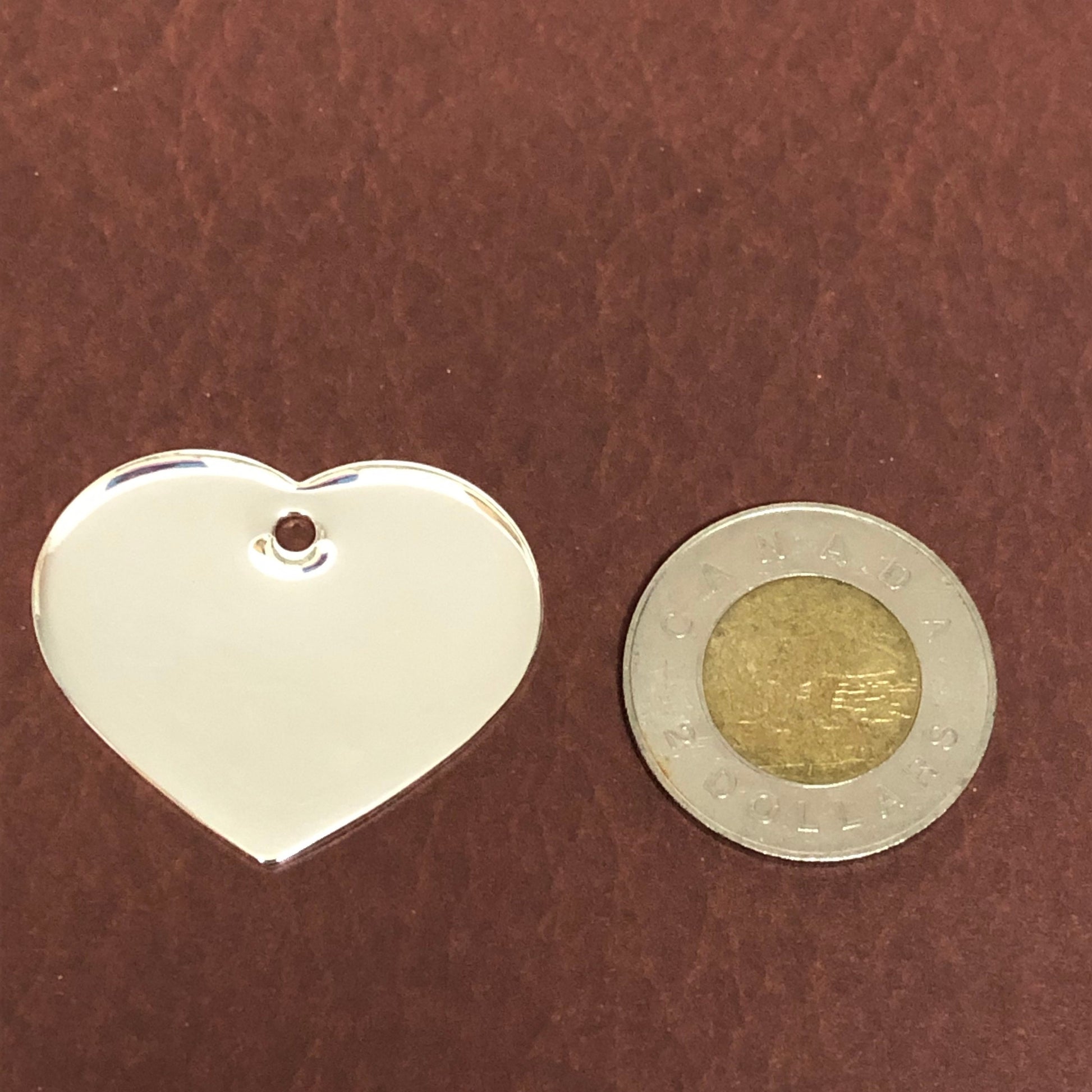 Paw Tag, Large Black Heart Silver Plated Brass Tag, Pawsh Tag, Diamond Engraved Personalized Dog Tag Cat Tag For Dog Collars, PTLBKHS