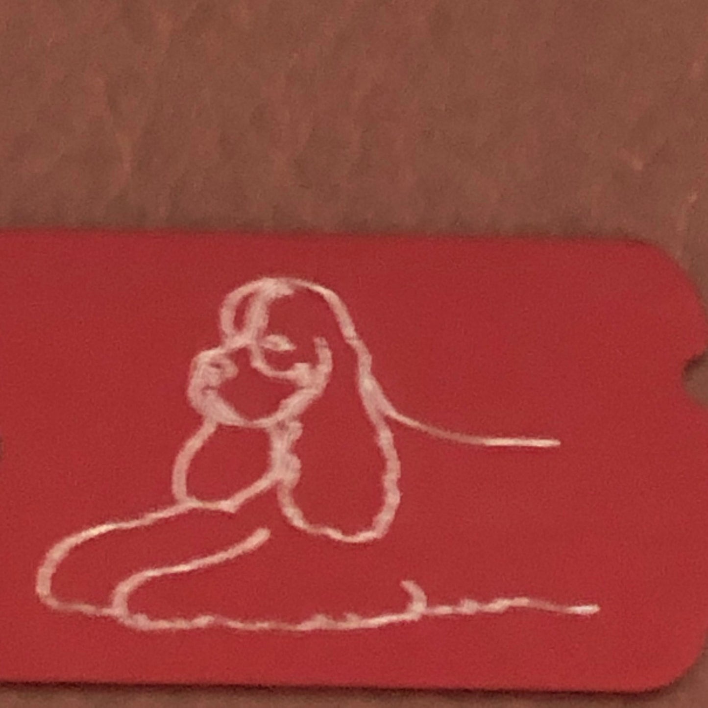 Cocker Spaniel Dog, ID Tag Personalized Aluminum Diamond Engraved Perfect for Carry-on, Backpacks, Bags, Key Chain Suitcase, CABAMI