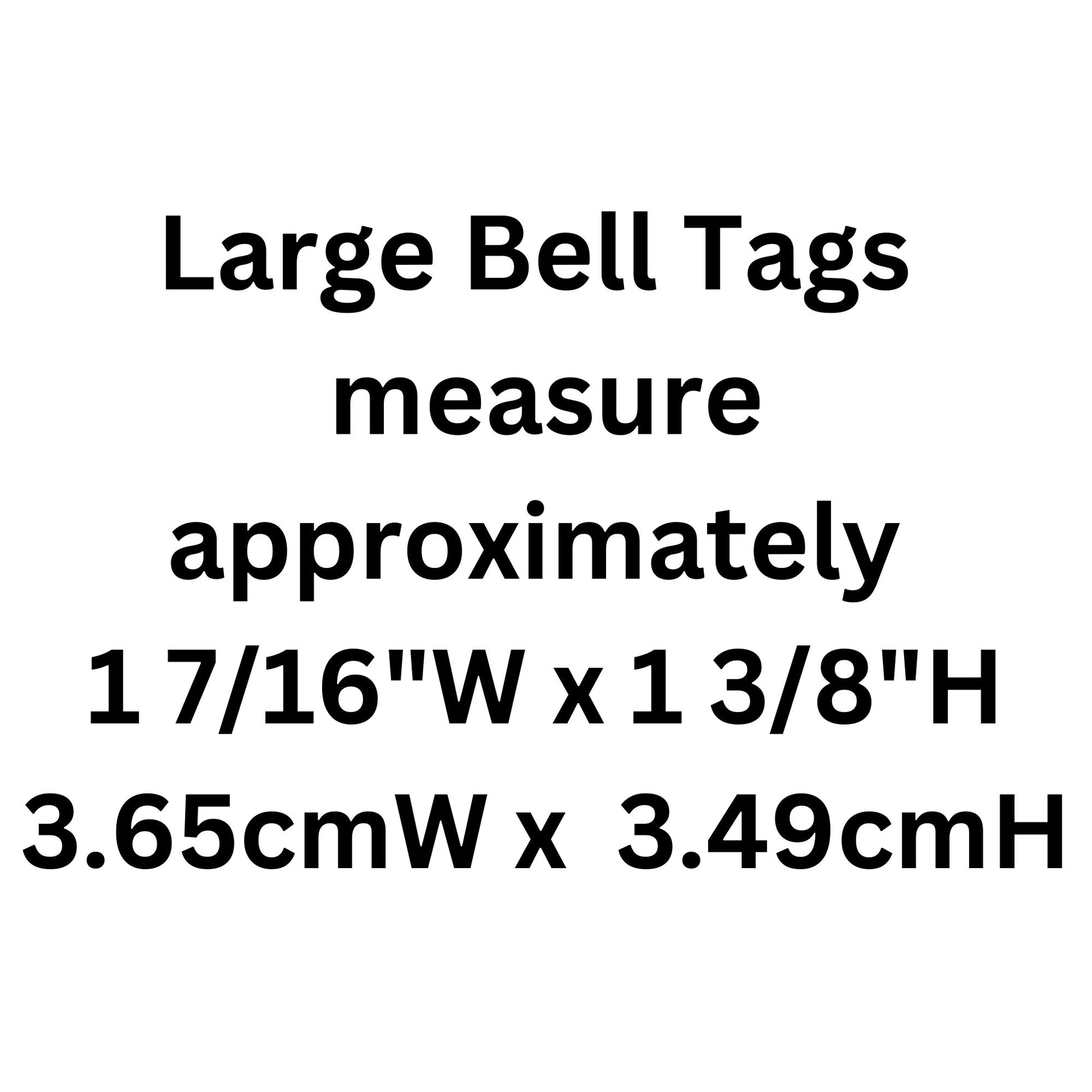 Large Green Bell Personalized Aluminum Tag Diamond Engraved Dog Cat Tag ID Tag Kitty Tag Puppy Tag For Backpacks, Bags Collars Key Chains