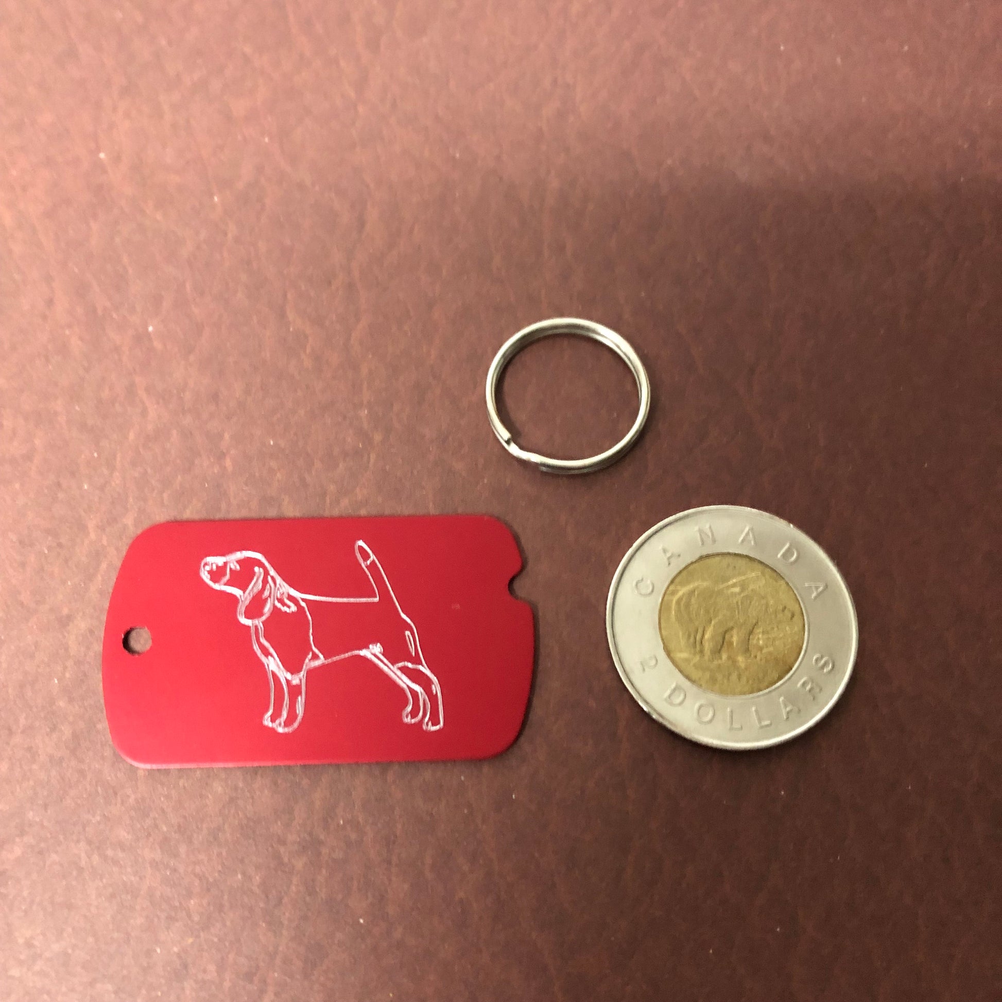 Dog, Personalized Aluminum Dog Tag, ID Tag Diamond Engraved, For Backpacks, Equipment Bags, Key Chains, Keychains, Suitcases, CAjAMI