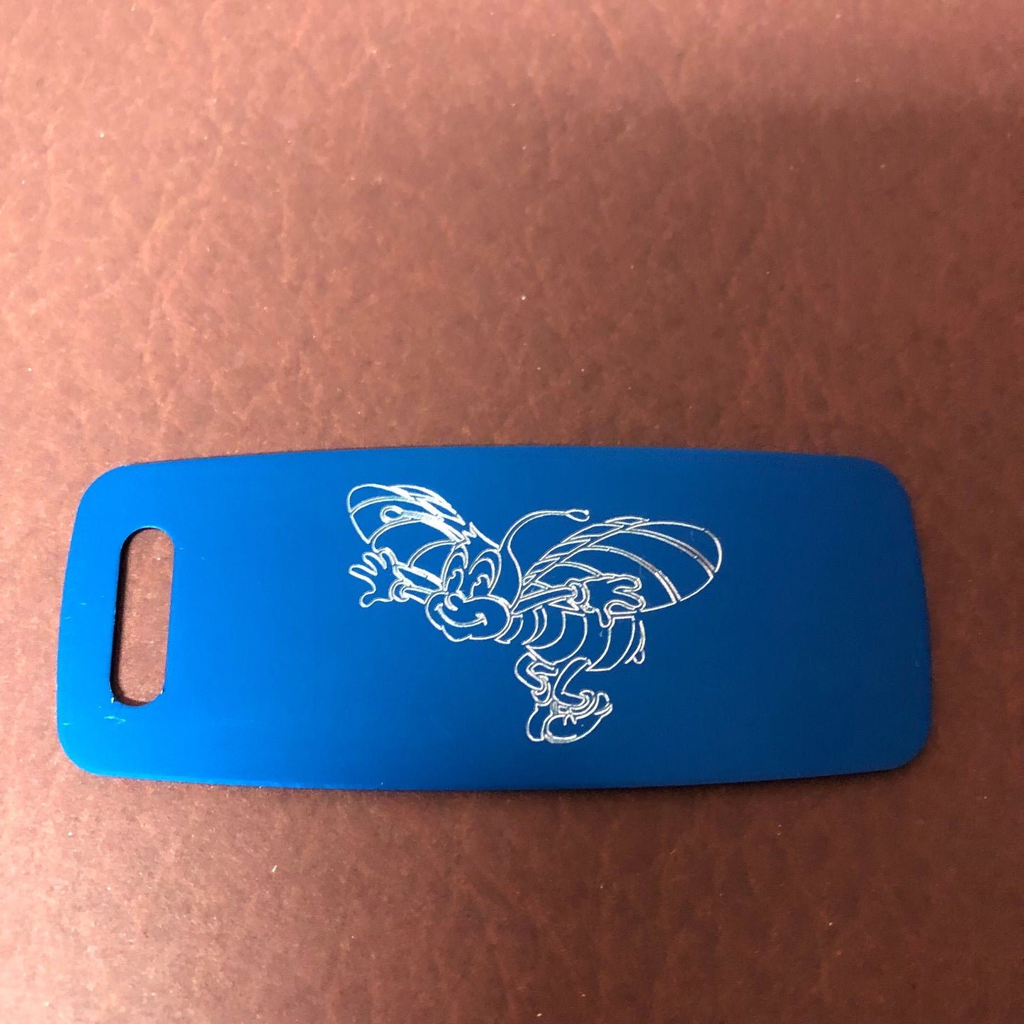 Bumblebee, Bee, Honey Bee, Personalized Aluminum Luggage Tag, Diamond Engraved, Perfect for Carry-on, Backpacks and Suitcases, CAgAPLT