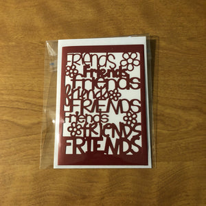 Friends Card Handmade
