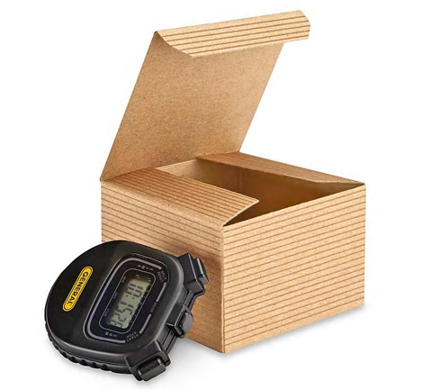 3 x 3 x 2", Kraft Pinstripe Gift Boxes. 1 Box of 100