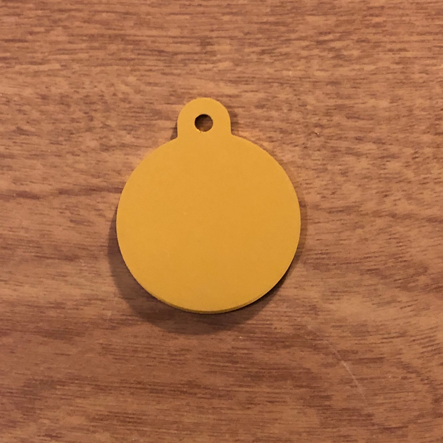 Therapy Dog Medical Alert Service Dog Large Gold Circle Aluminum Tag TDMALGC