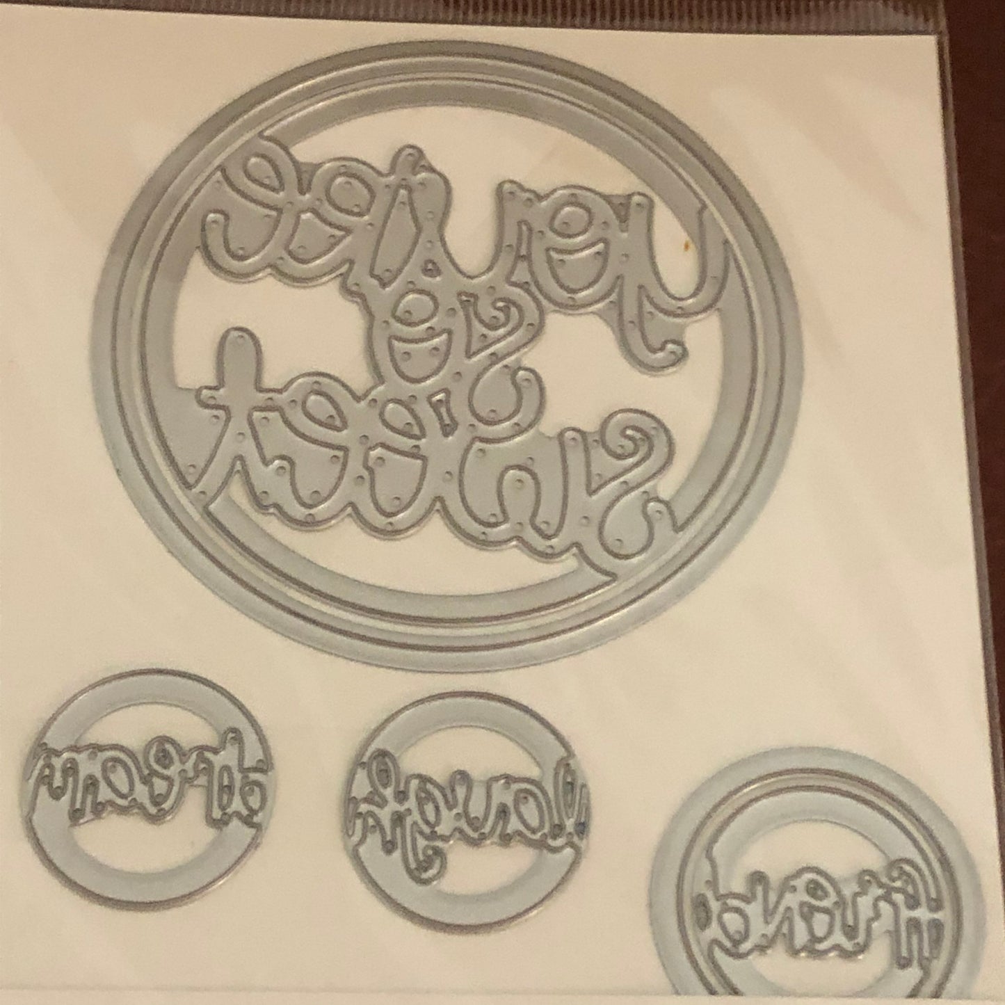 Word Circles Sizzix Thinlits 6 Dies By Stephanie Barnard 661577 You're So Sweet, Dream, Laugh and Friend