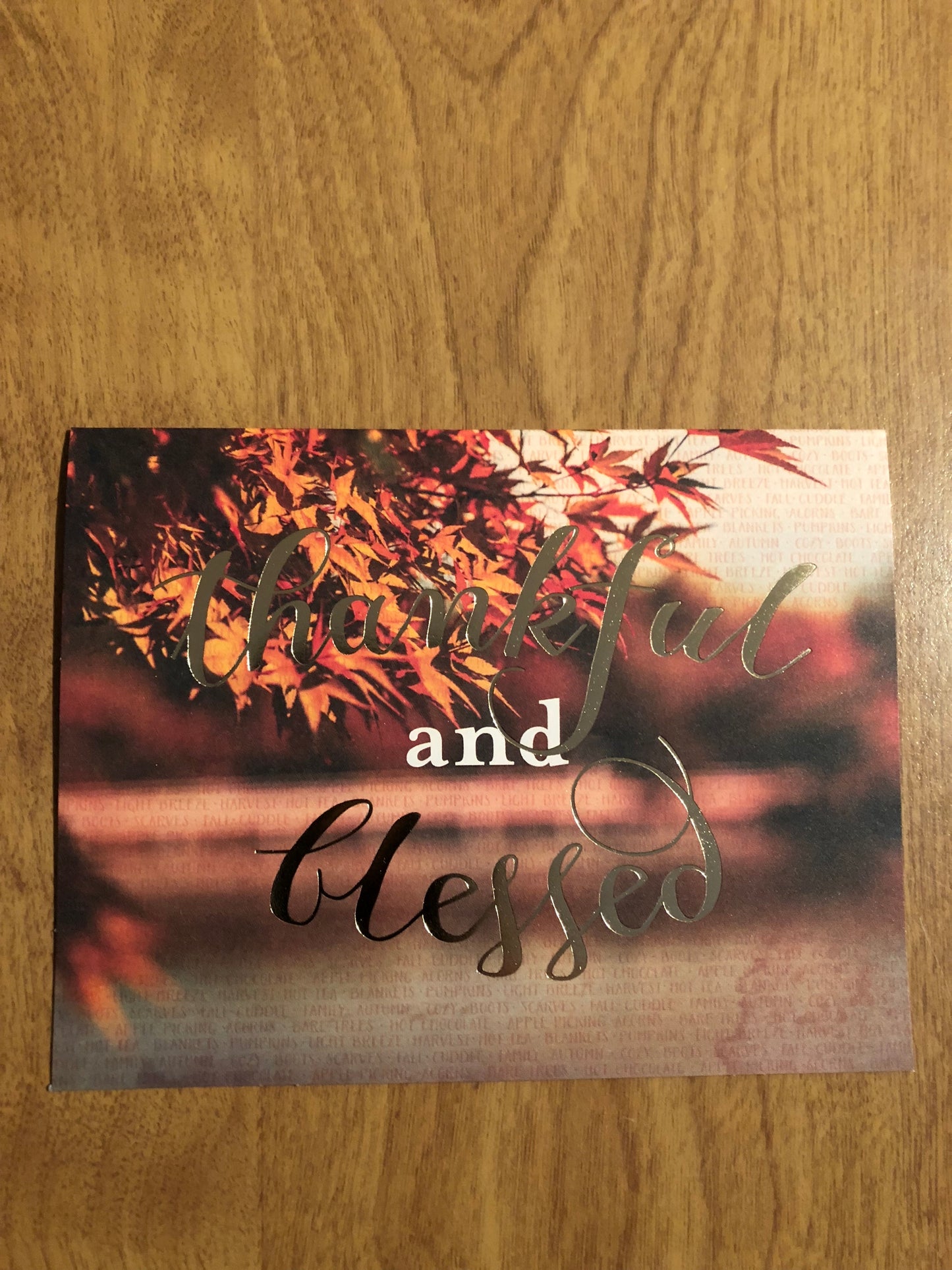 Thankful and Blessed Blank Cards and Envelopes 6 Pack