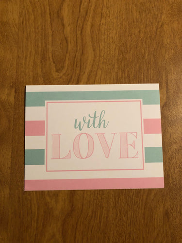 With Love Blank Cards and Envelopes 6 Pack