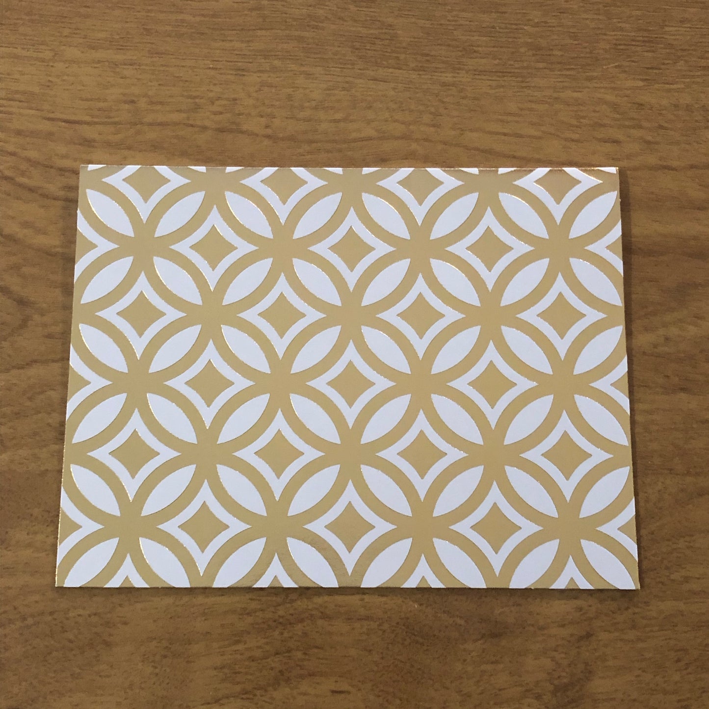 Gold Foil Blank Cards and Envelopes 6 Pack