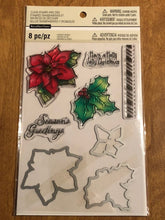 Load image into Gallery viewer, Recollections, Christmas 8 Piece Clear stamps and Dies set 529319 For Card Making,