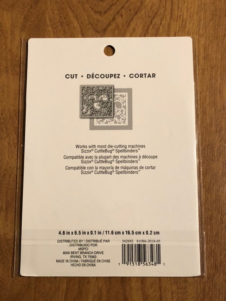 Recollections, Square, Thank You Heart Cutting Template Die, 542692