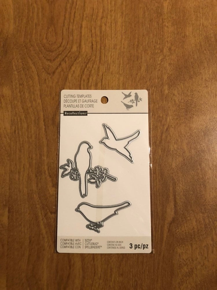 Recollections Bird Cutting Template Dies 3 Pieces