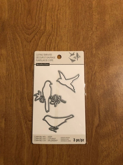 Recollections Bird Cutting Template Dies 3 Pieces