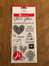 Load image into Gallery viewer, Hampton Art Love You 13 Clear Stamp Set SC0474
