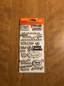 Fiskars, 23 Piece, Simple Stick Grateful Rubber Stamps, 03-013391