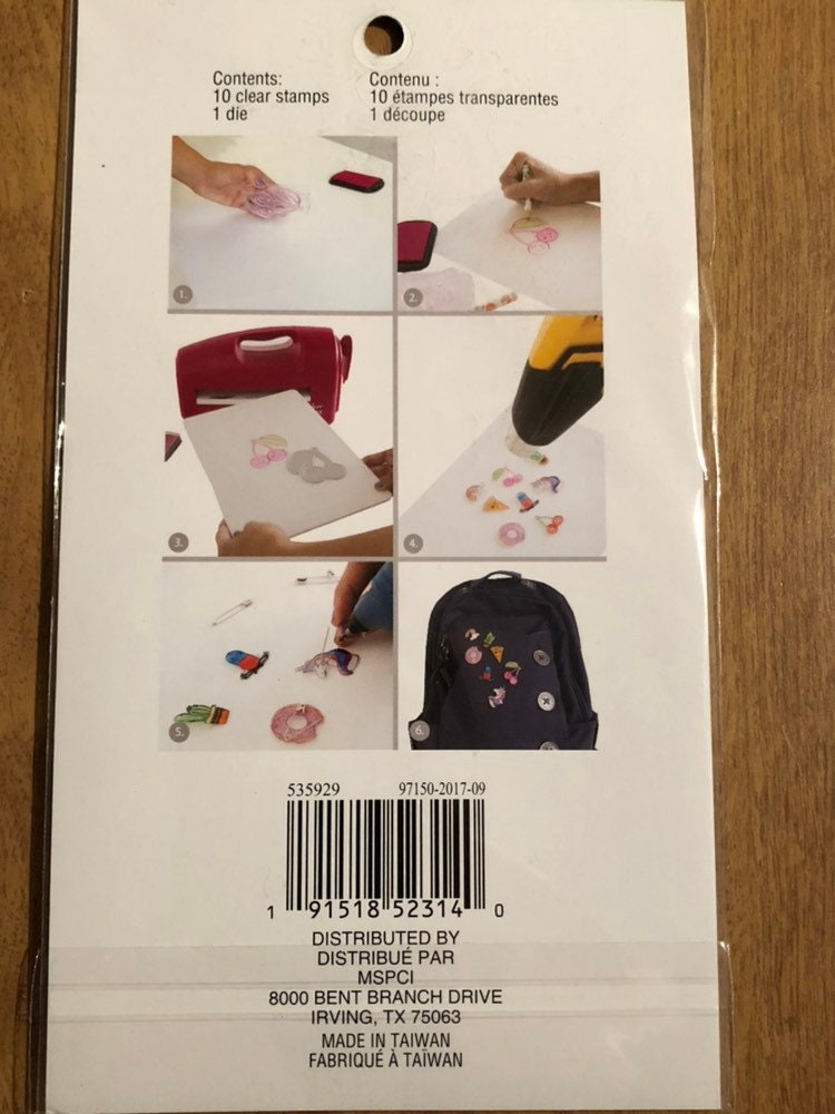 Recollections, 11 Piece Cheeky Modern Pop Fortune Cookie, Clear Stamp and Die Kit For Stamping and Card Making