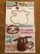 Load image into Gallery viewer, Recollections Cheeky Modern Pop Clear Stamp and Die Kit 13 Pieces