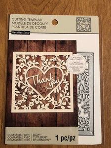 Recollections Thank You Heart Cutting Template Die 542692