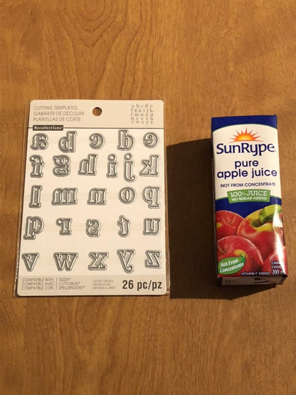 Recollections, 26 Piece Dies Set, Alphabet All Lower Case Unicase Letters for card making