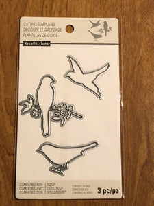 Recollections Bird Cutting Template Dies 3 Pieces