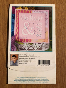 Spellbinders To Have & To Hold Celebra'tions By Richard Garay 3 Pieces Dies Set SCD-027