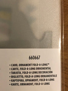 Ornament Fold-A-Longs Card Sizzix Thinlits Dies By Jen Long 660667