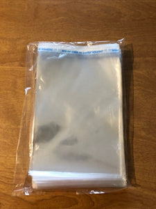 5 1⁄4" x 7 1⁄4" or 13 cm x 18 cm Crystal Clear Resealable Polypropylene Bags - 100 Bags