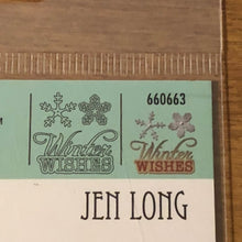 Load image into Gallery viewer, Winter Wishes and Snowflakes, Sizzix 2 Piece Thinlits Dies Set, By Jen Long 660663 For Making Christmas Cards