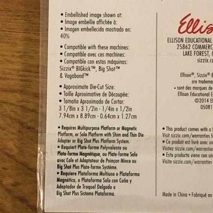 Hot Air Balloons Sizzix Stamps and Die Set By Brenda Walton 660690