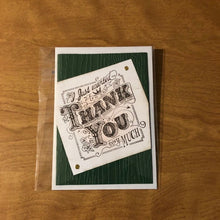 Load image into Gallery viewer, I just wanted to say thank you very much card Handmade Thank You Card Choice of One or All Three Cards