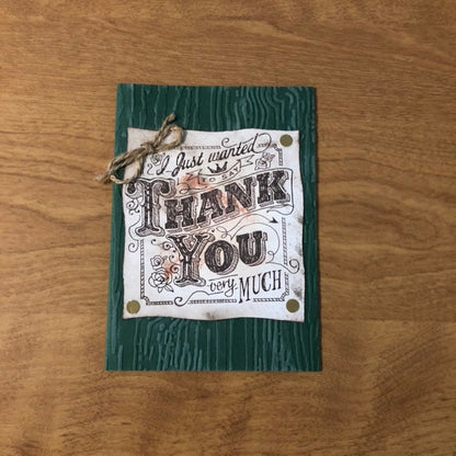 I just wanted to say thank you very much card Handmade Thank You Card Choice of One or All Three Cards
