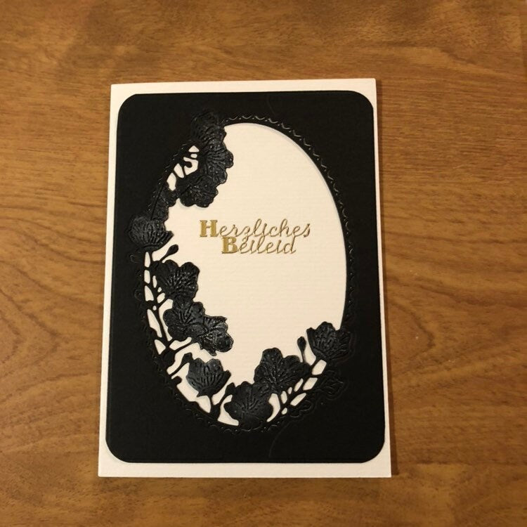 Herzliches Beileid Deutsche Sympathie Karten Handgemacht German Sympathy Cards Handmade, Choice of one or all 3 cards, HGCBC116