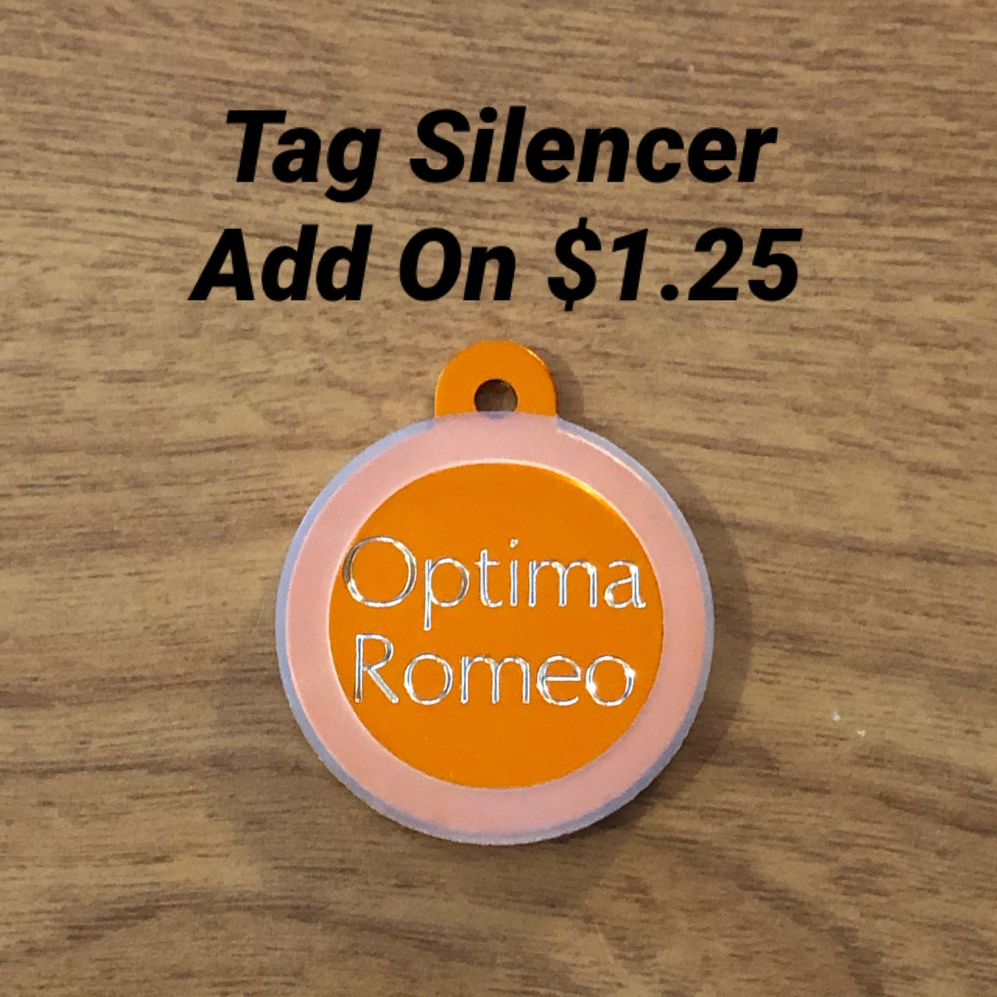 I'm Blind, Large Circle Aluminum Tag, Personalized Diamond Engraved, Cat Tag, Dog Tag, Puppy Tag, ID Tags, For Dog Collar, For Cat Collar