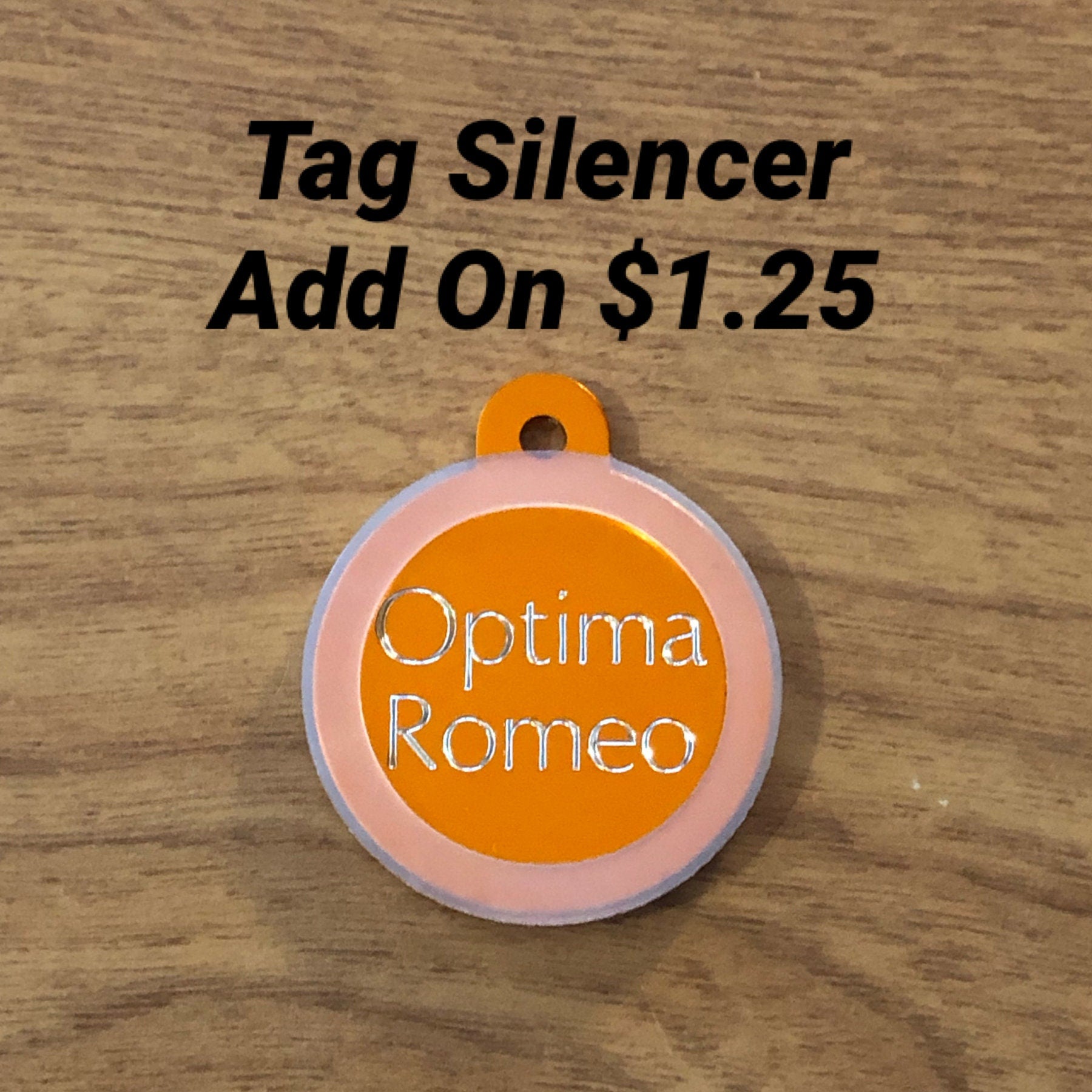 I'm Blind, Large Circle Aluminum Tag, Personalized Diamond Engraved, Cat Tag, Dog Tag, Puppy Tag, ID Tags, For Dog Collar, For Cat Collar