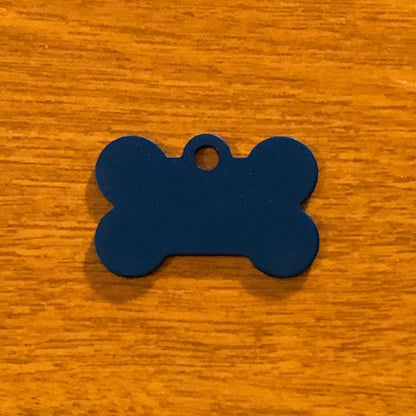 Small Bone, Personalized Aluminum Tag, Diamond Engraved, Dog Tag, ID Tag, Puppy Tag, Tag for Dog Collar, Lost Dog ID, SBPABT