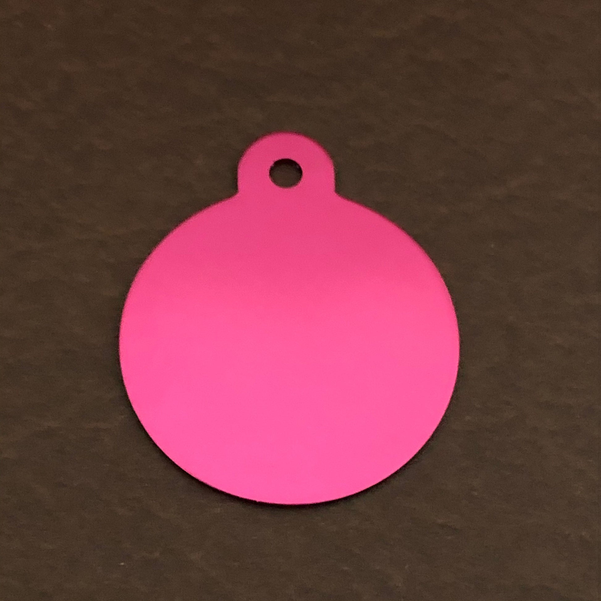 I'm Blind, Large Circle Aluminum Tag, Personalized Diamond Engraved, Cat Tag, Dog Tag, Puppy Tag, ID Tags, For Dog Collar, For Cat Collar
