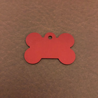 Hydrant Inspector Fire Hydrant Inspector, Large Red Bone Personalized Aluminum Tag, Diamond Engraved, Dog Tag, Puppy Tag, Tag for Dog Collar