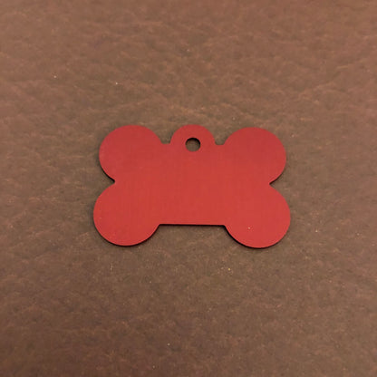 Best Friend #1, Large Red Bone, Personalized Aluminum Tag, Diamond Engraved, Dog Tag, Puppy Tag, For Dog Collar, For Puppy Collar, BFN1LRB