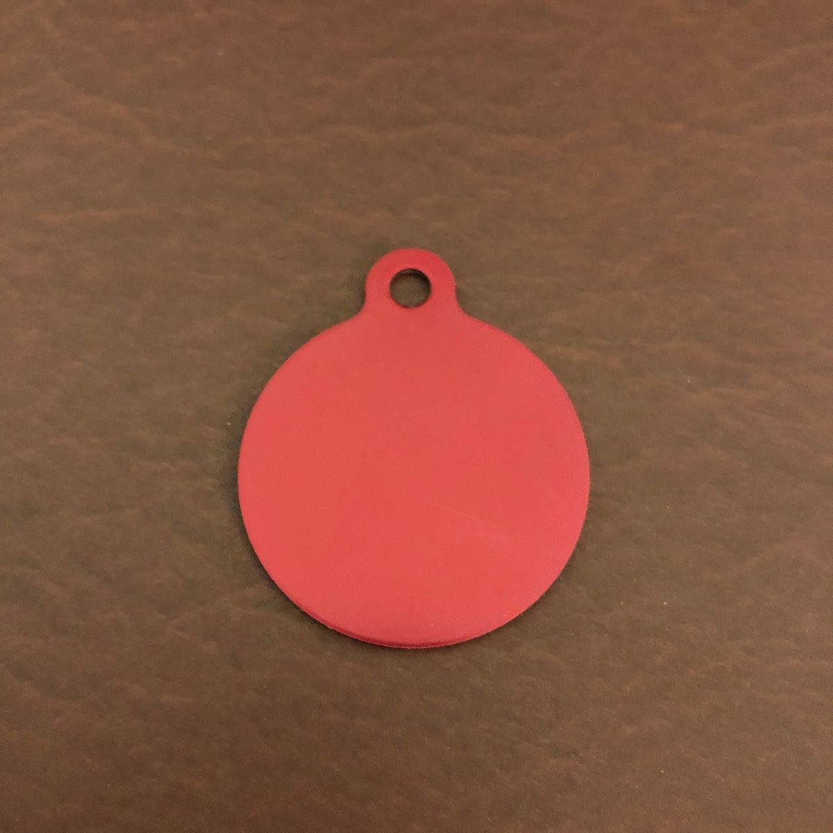 I Have Diabetes, Medical Alert Large Circle, Personalized Aluminum Tag, Diamond Engraved, Personal ID Tag Keychain For Daibetics