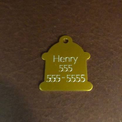 Cocker Spaniel, Large Fire Hydrant Aluminum Tag, Personalized Diamond Engraved, Puppy Tag, Dog Tag, Tag for Dog Collar Lost Dog, CARPALHYT