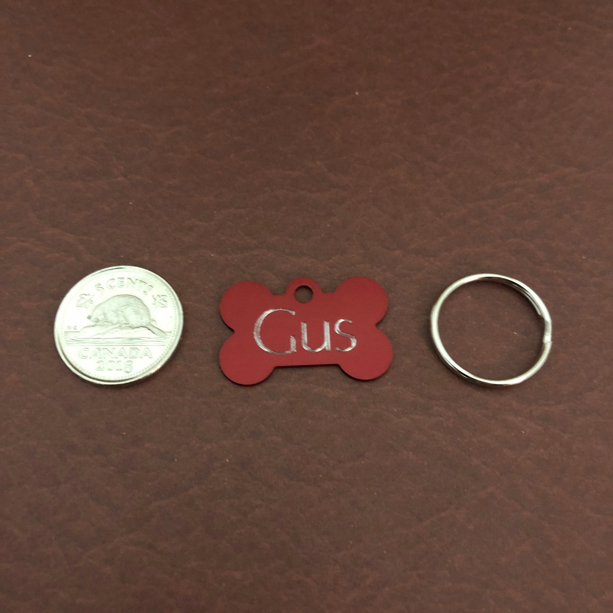 Small Bone, Personalized Aluminum Tag, Diamond Engraved, Dog Tag, ID Tag, Puppy Tag, Tag for Dog Collar, Lost Dog ID, SBPABT