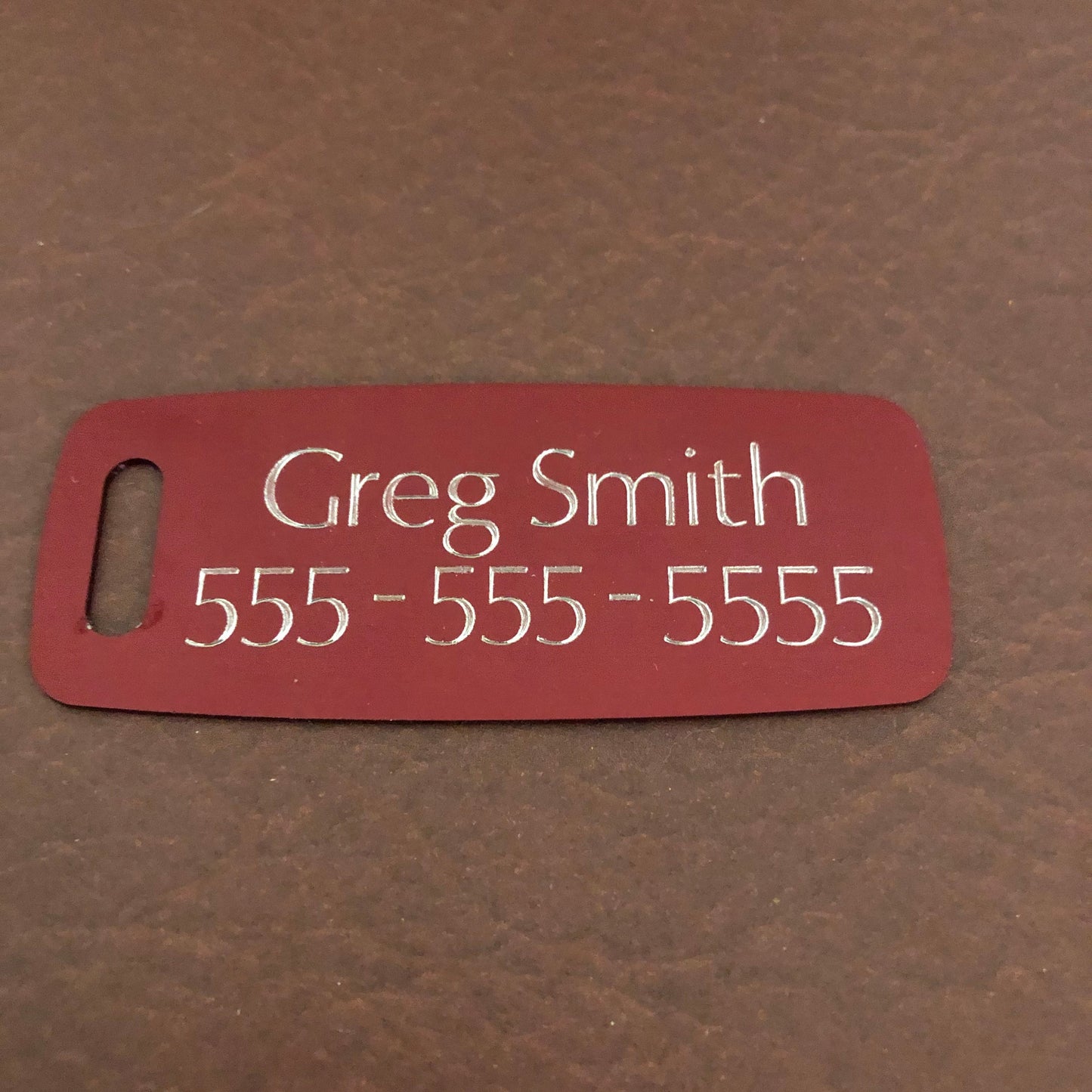 Bison, Buffalo, Aluminum Personalized Luggage Tag, Diamond Engraved, Perfect For Carry-on, Backpacks And Suitcases, CAiAPLT