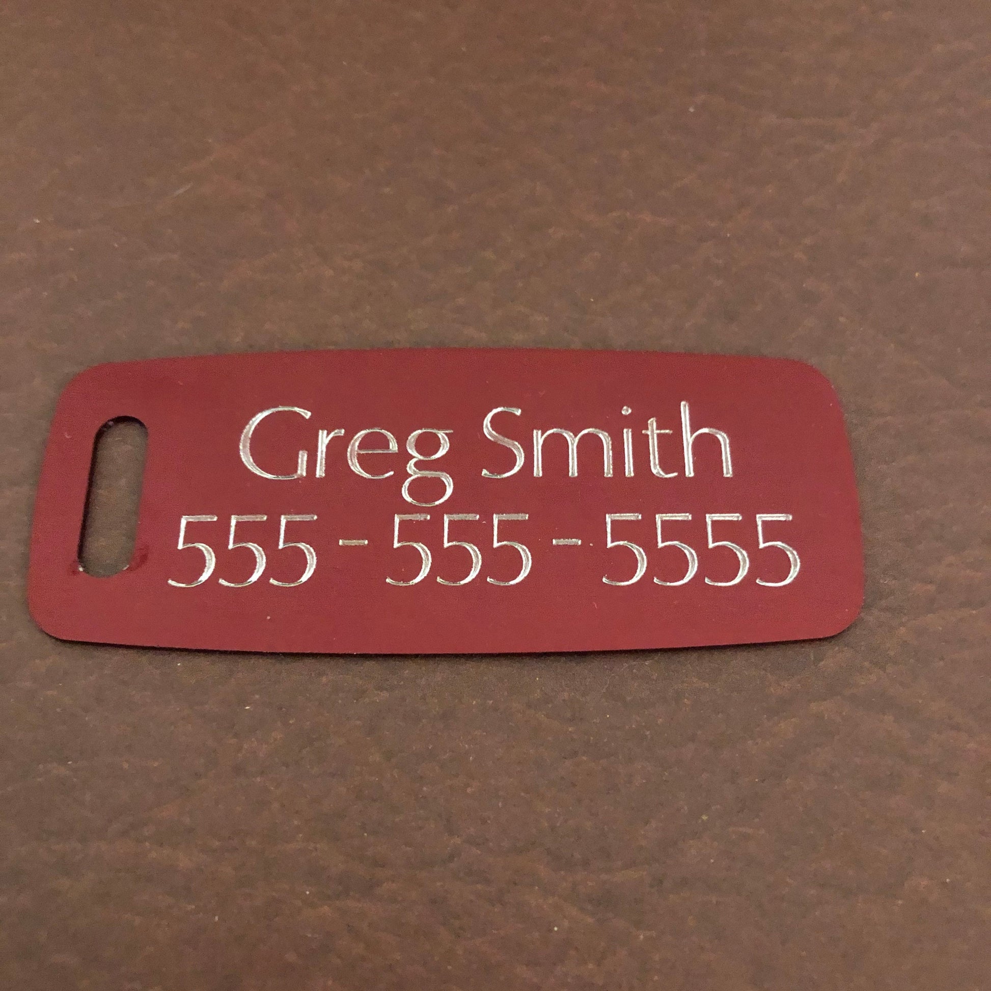 Dog, Aluminum Personalized Luggage Tag, Diamond Engraved, Perfect For Carry-on, For Backpacks, Suitcases, CAYAPLT