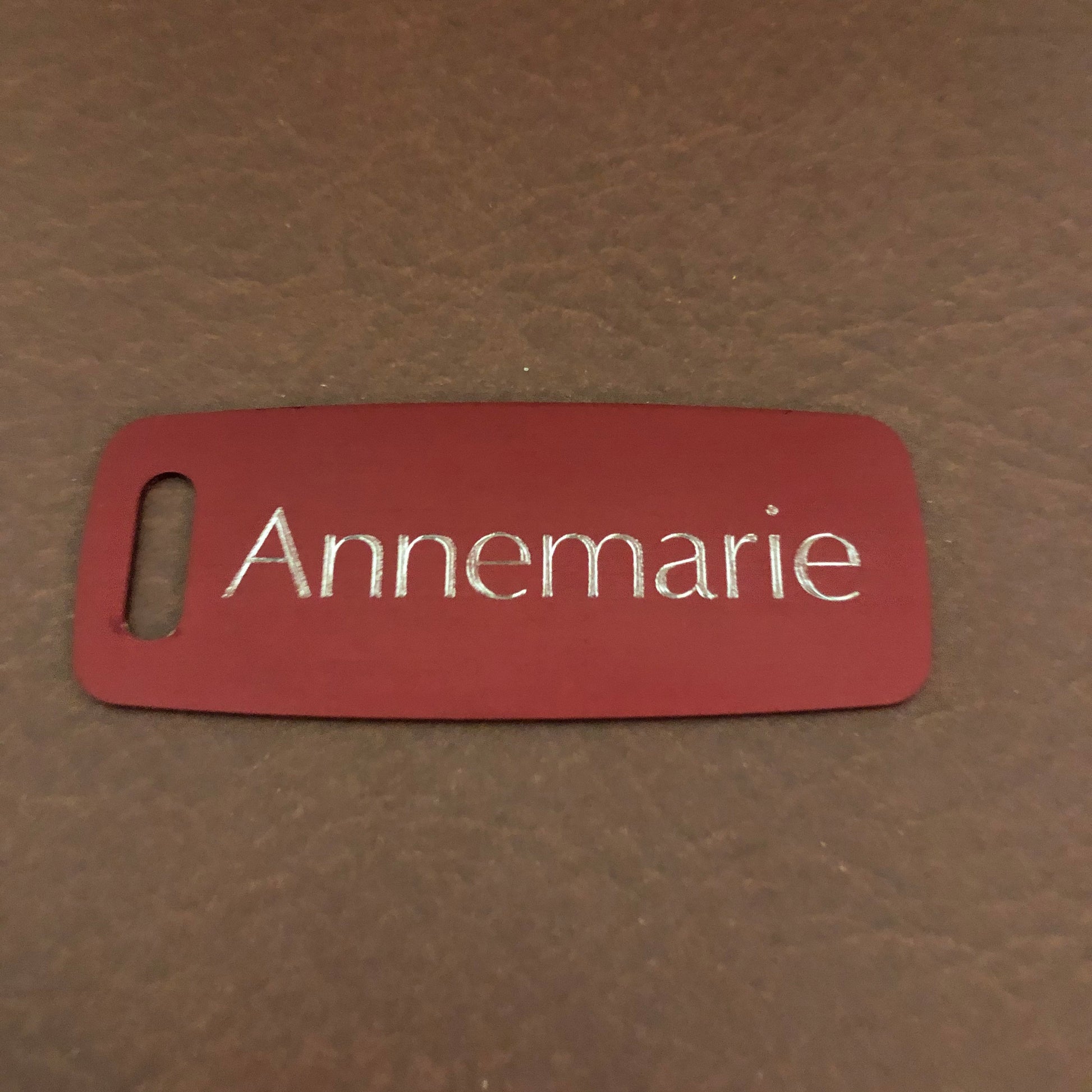 Dog, Aluminum Personalized Luggage Tag, Diamond Engraved, Perfect for Carry-on, Backpacks and Suitcases, CACAPLT