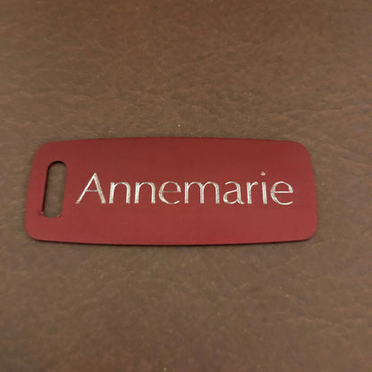Soccer Ball, Aluminum Personalized Luggage Tag, Diamond Engraved, Perfect For Carry-on, Backpack, Equipment Bag, Suitcase, CAxAPLT