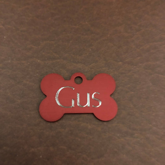 Small Bone, Personalized Aluminum Tag