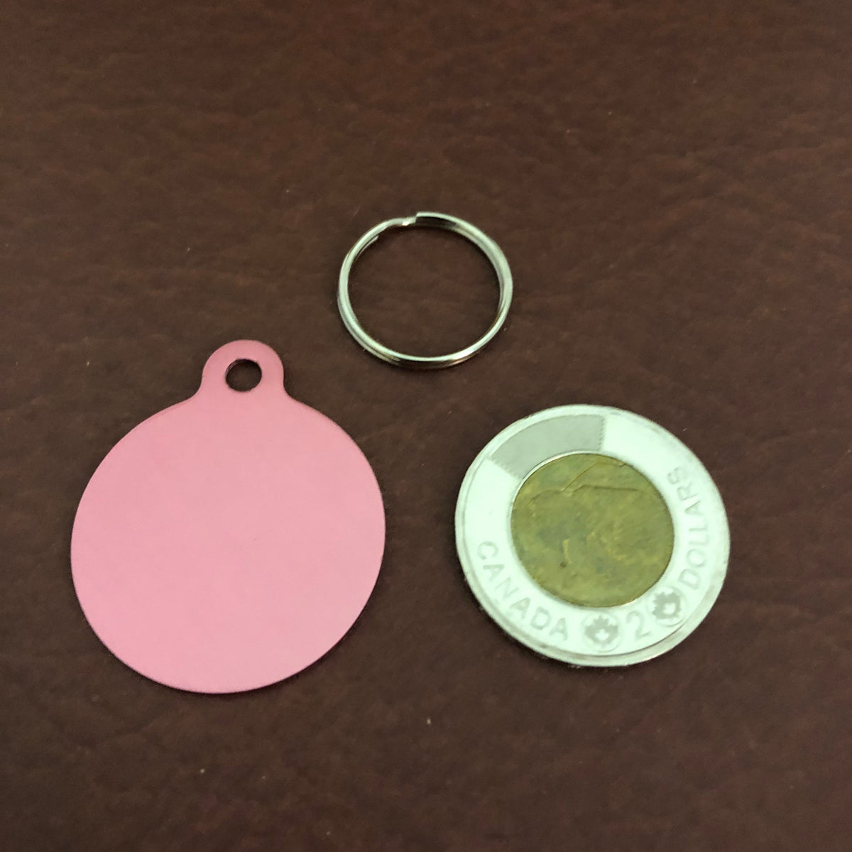 Heart With Bones Dog Tag Cat Tag Large Circle Tag Personalized Aluminum Tag Diamond Engraved Puppy Tag Kitty Tag For Dog Collar